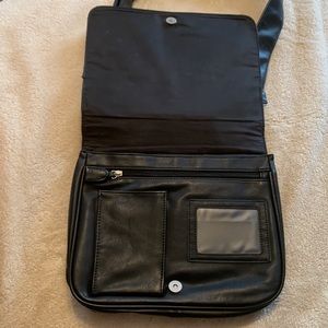 Leather Laptop Crossbody Bag